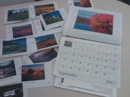 Creating the Seasons Across America Calendar - Photo Selection and Placement