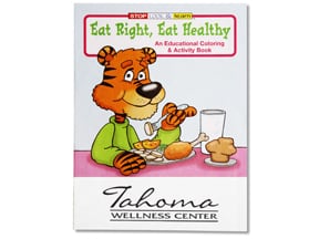 Eat Right Eat Healthy Coloring Book | Promotional Products from 4imprint