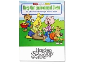 Keep Our Environment Clean Coloring Book | Promtional Products from 4imprint