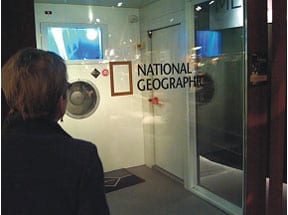 The Temperature Chamber inside the National Geographic Store in London.