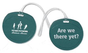 Sassy Round Luggage Tag - Promotional Product from 4imprint
