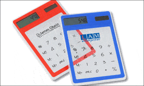 Sleek-n-Slim Clear Calculator from 4imprint
