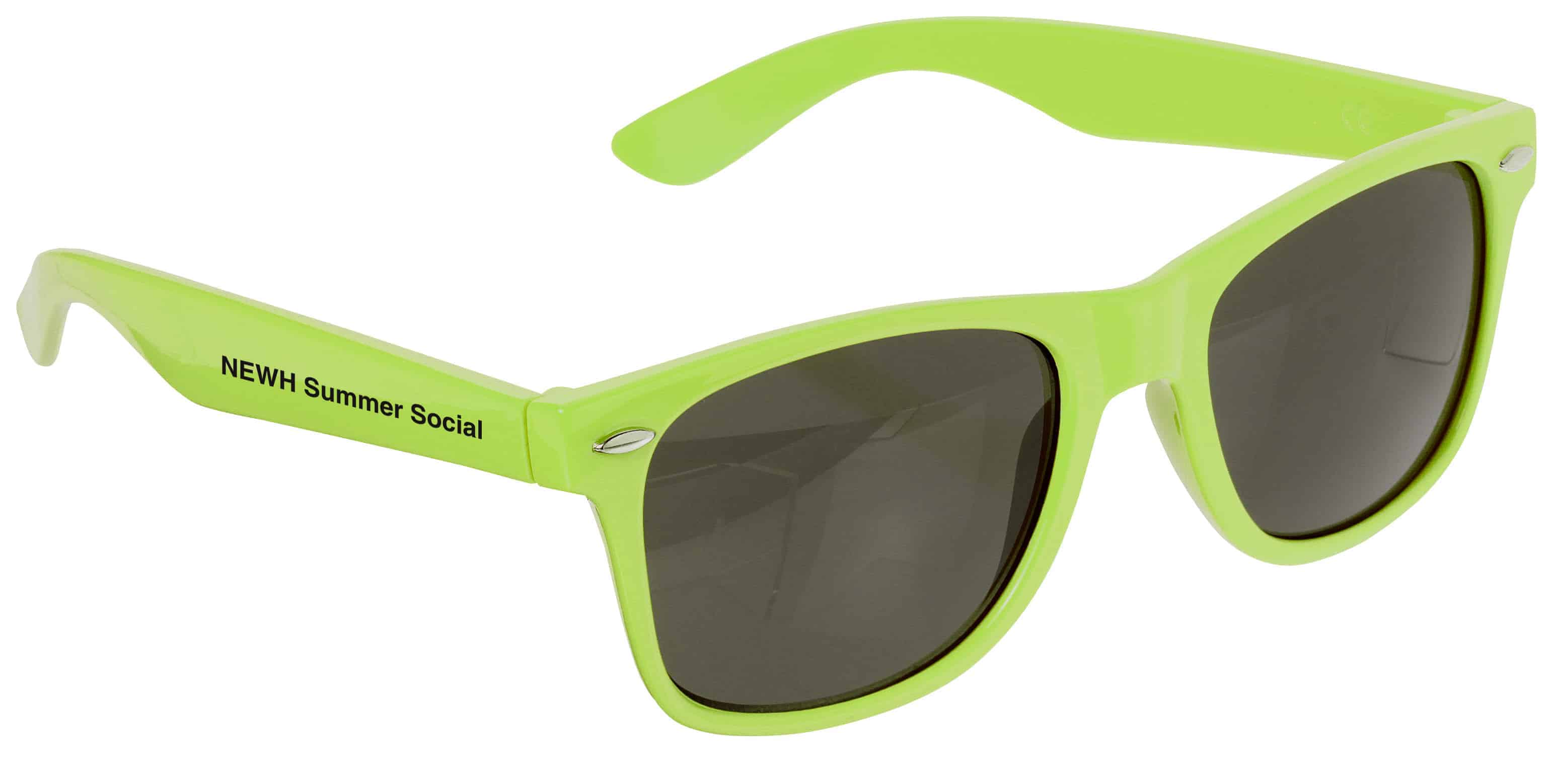 Neon green Risky Business Sunglasses. 