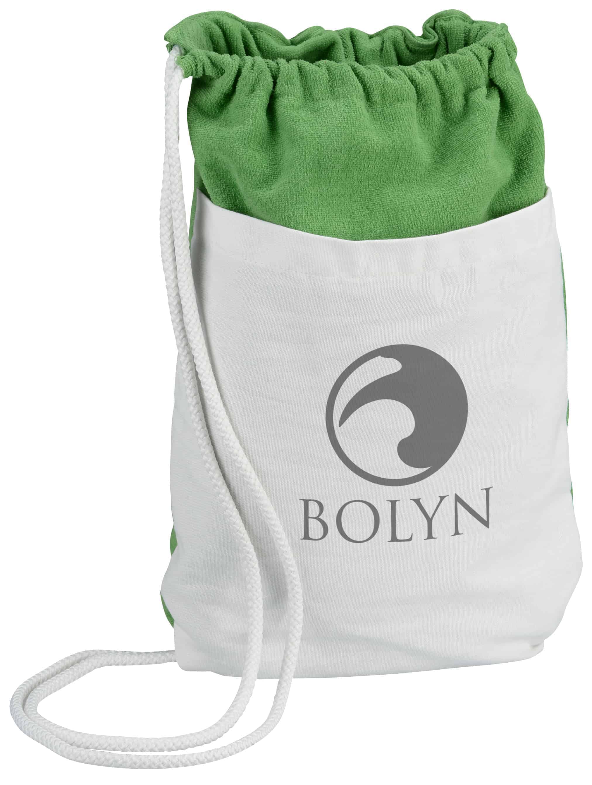 A 100% cotton Stowaway Tote N Towel.
