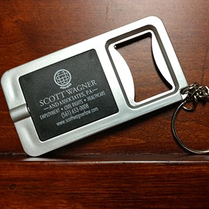 A Key-Light Bottle Opener and keychain.