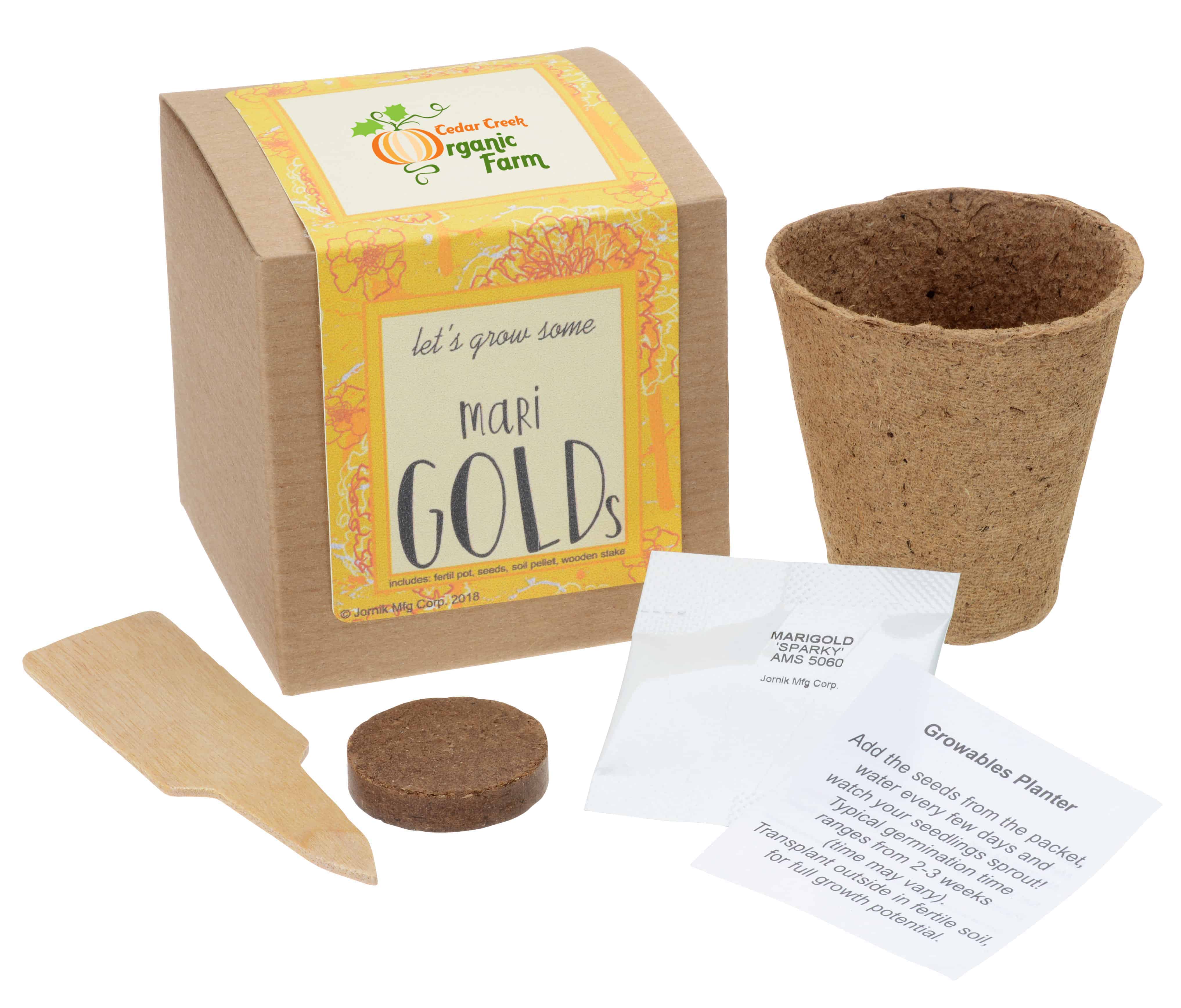 A Growable Planter Gift Kit for Flowers.