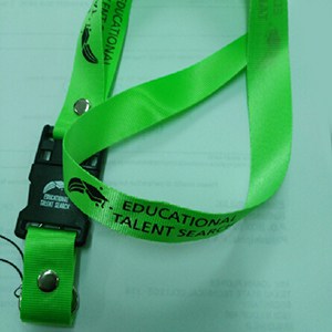 One green lanyard