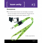 Team members had been asking for new name badges so we provided them with new badges as well as the lanyards with a USB drive which we preloaded with all of the agency policies, regulations, etc.