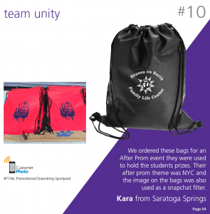 Promotional Drawstring Sportpack from 4imprint