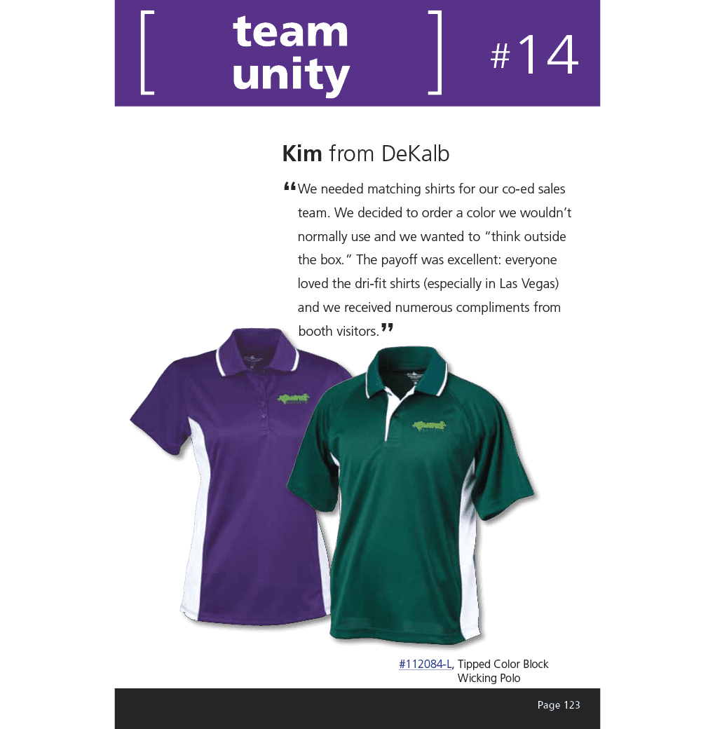Tipped colorblock wicking polo from 4imprint
