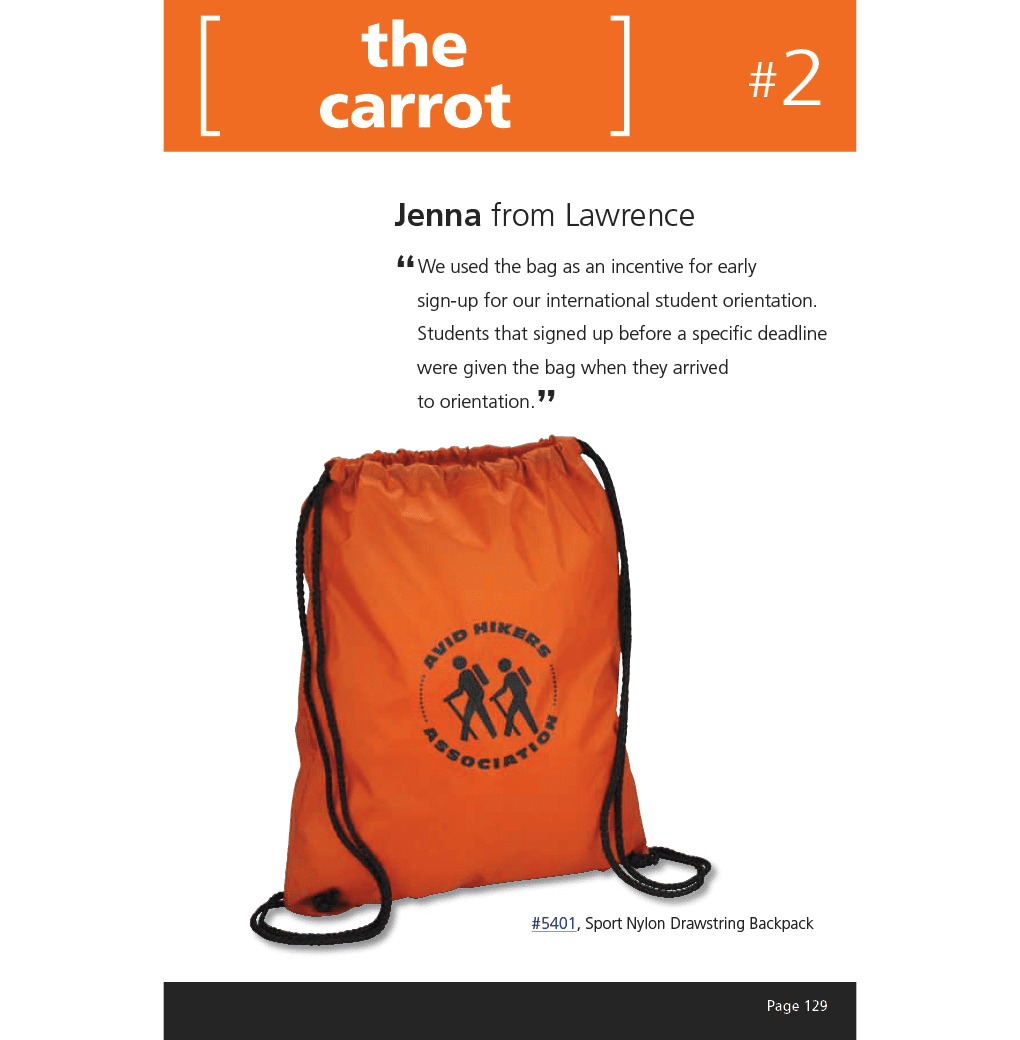 Sport drawstring bag from 4imprint