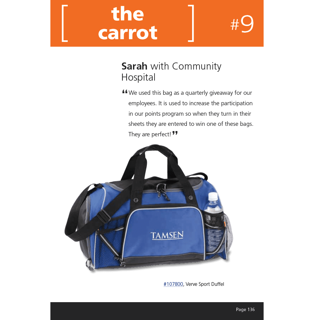Duffel bag from 4imprint