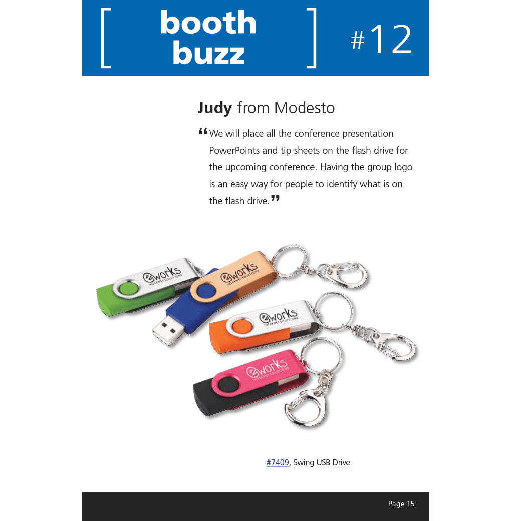 Swing USB drive from 4imprint