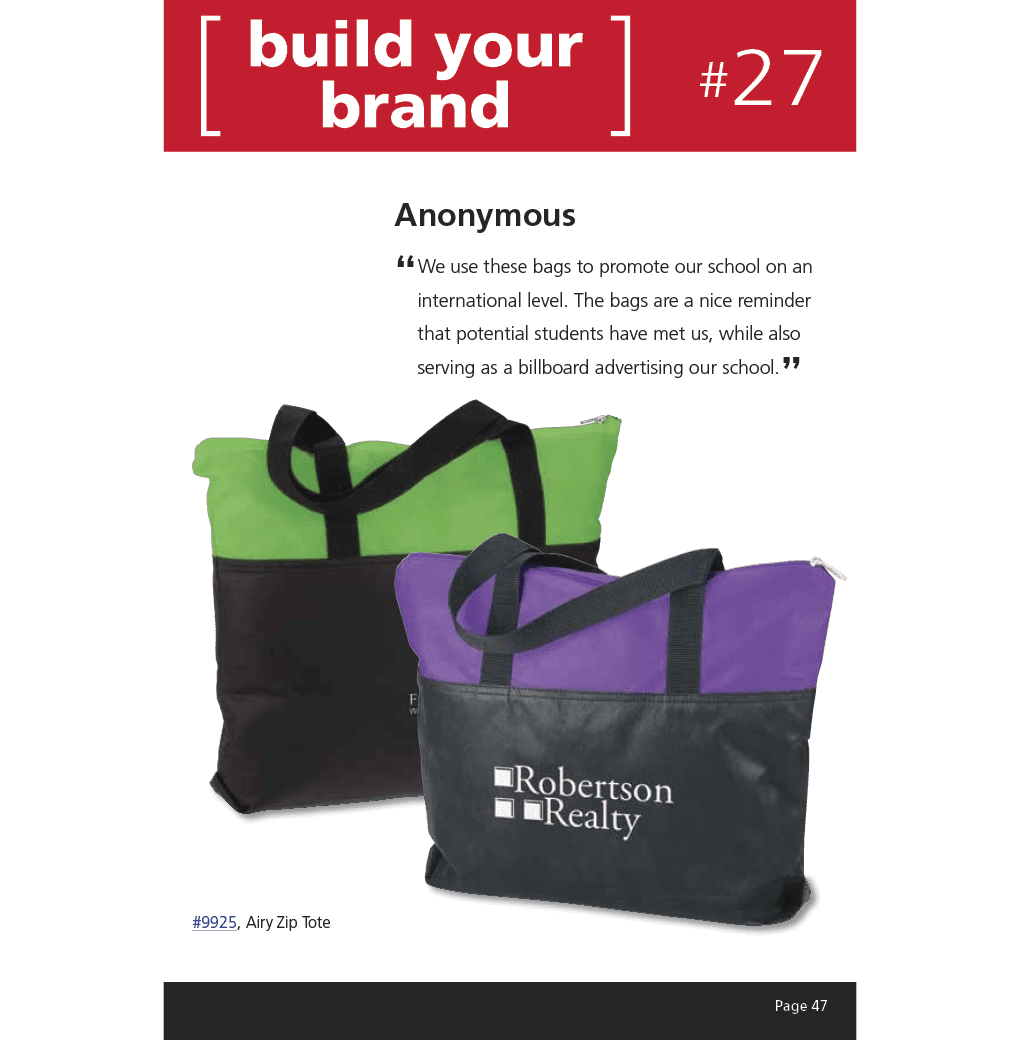 Zip tote from 4imprint