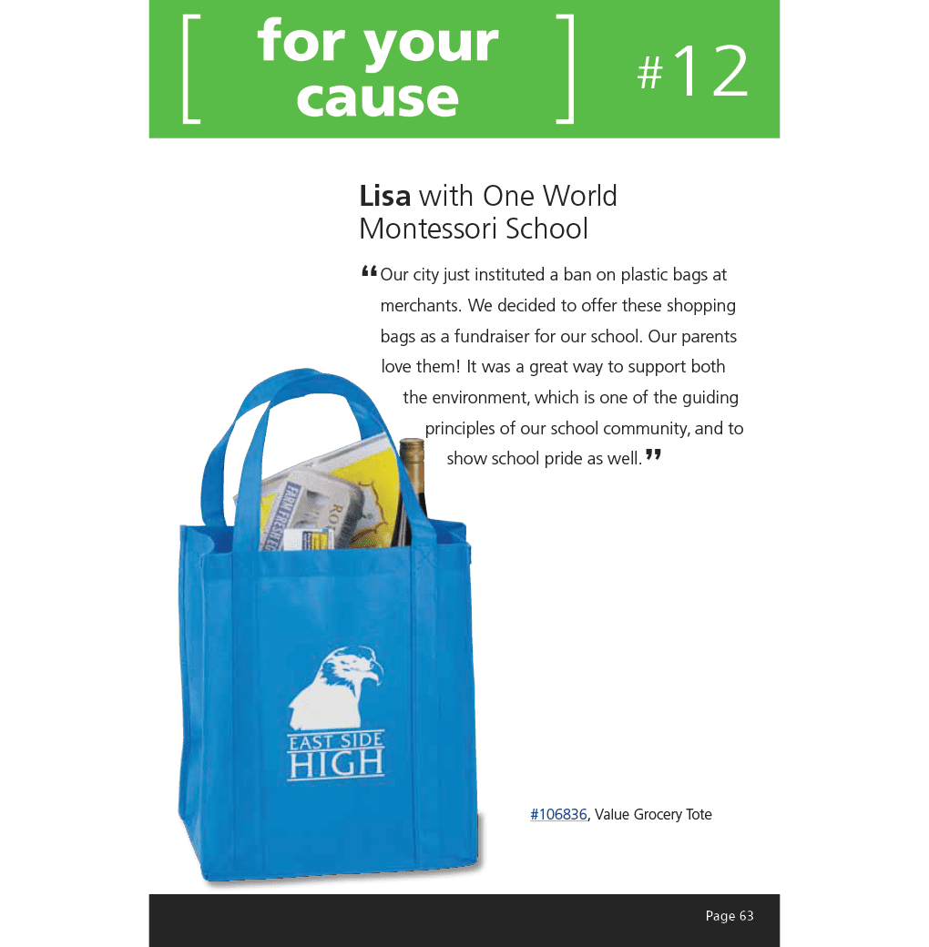Value grocery tote from 4imprint