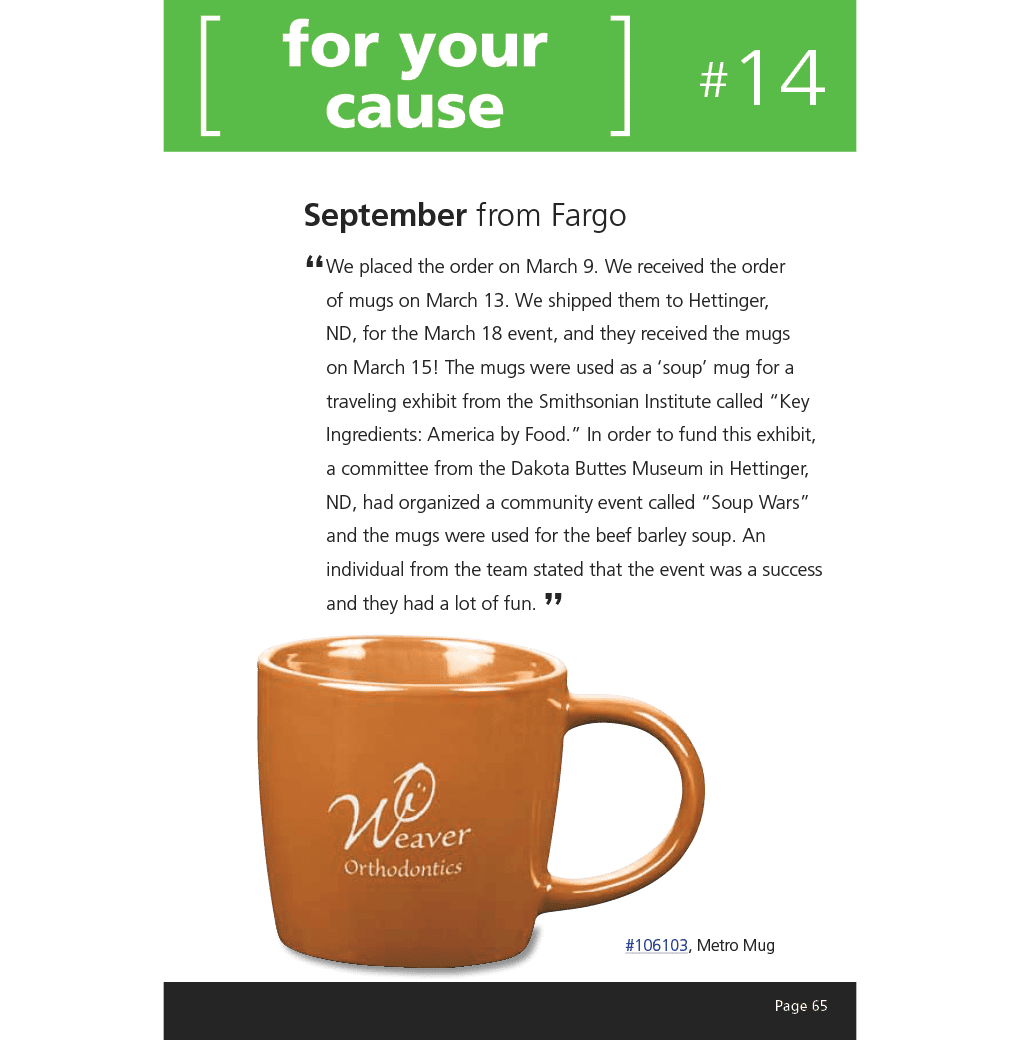 Coffee mug from 4imprint