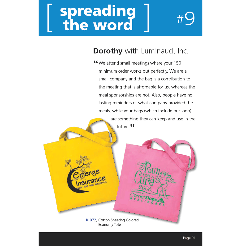 Economy tote bag from 4imprint