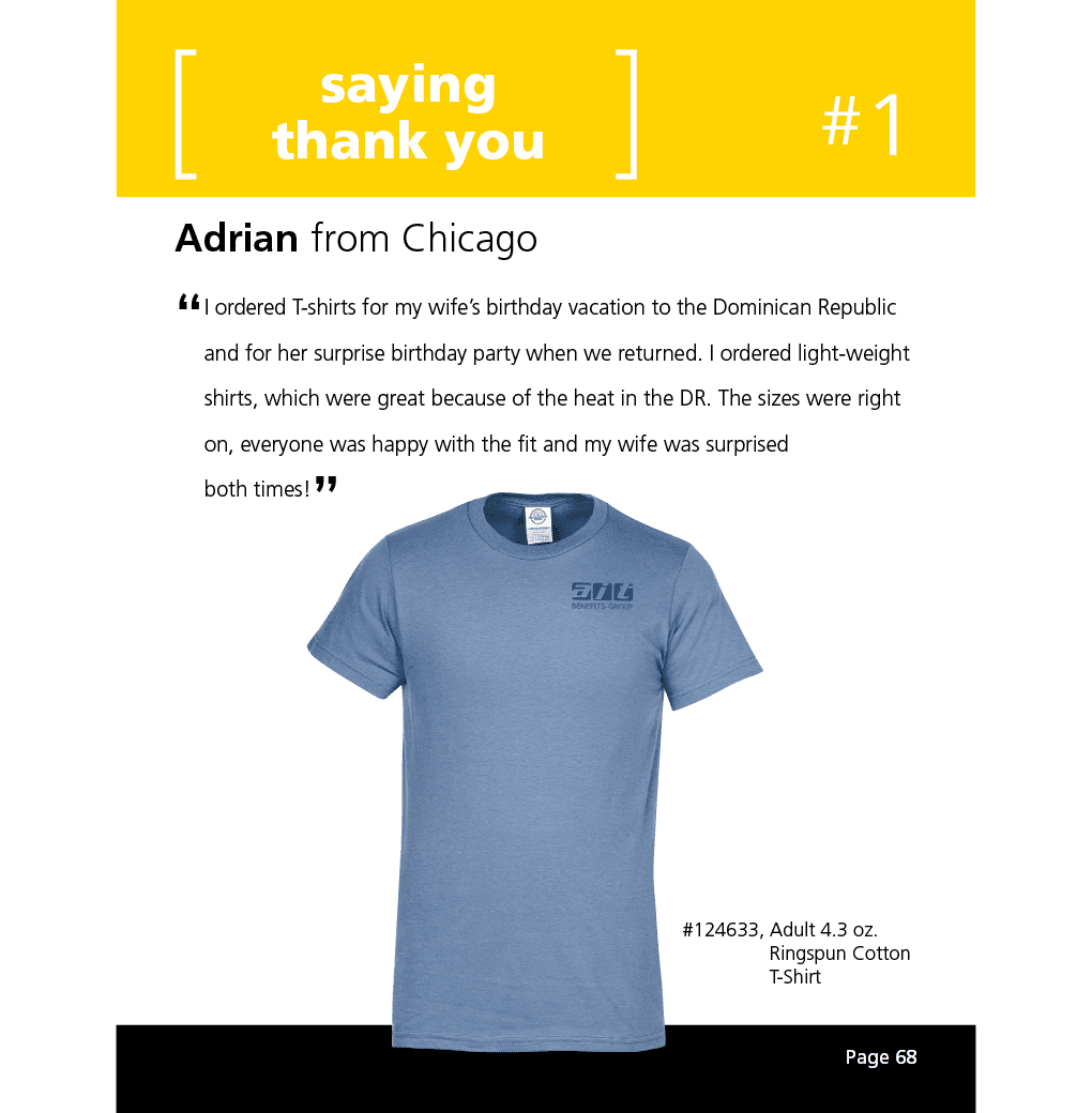 Adult 4.3 oz. Ringspun Cotton T-Shirt
