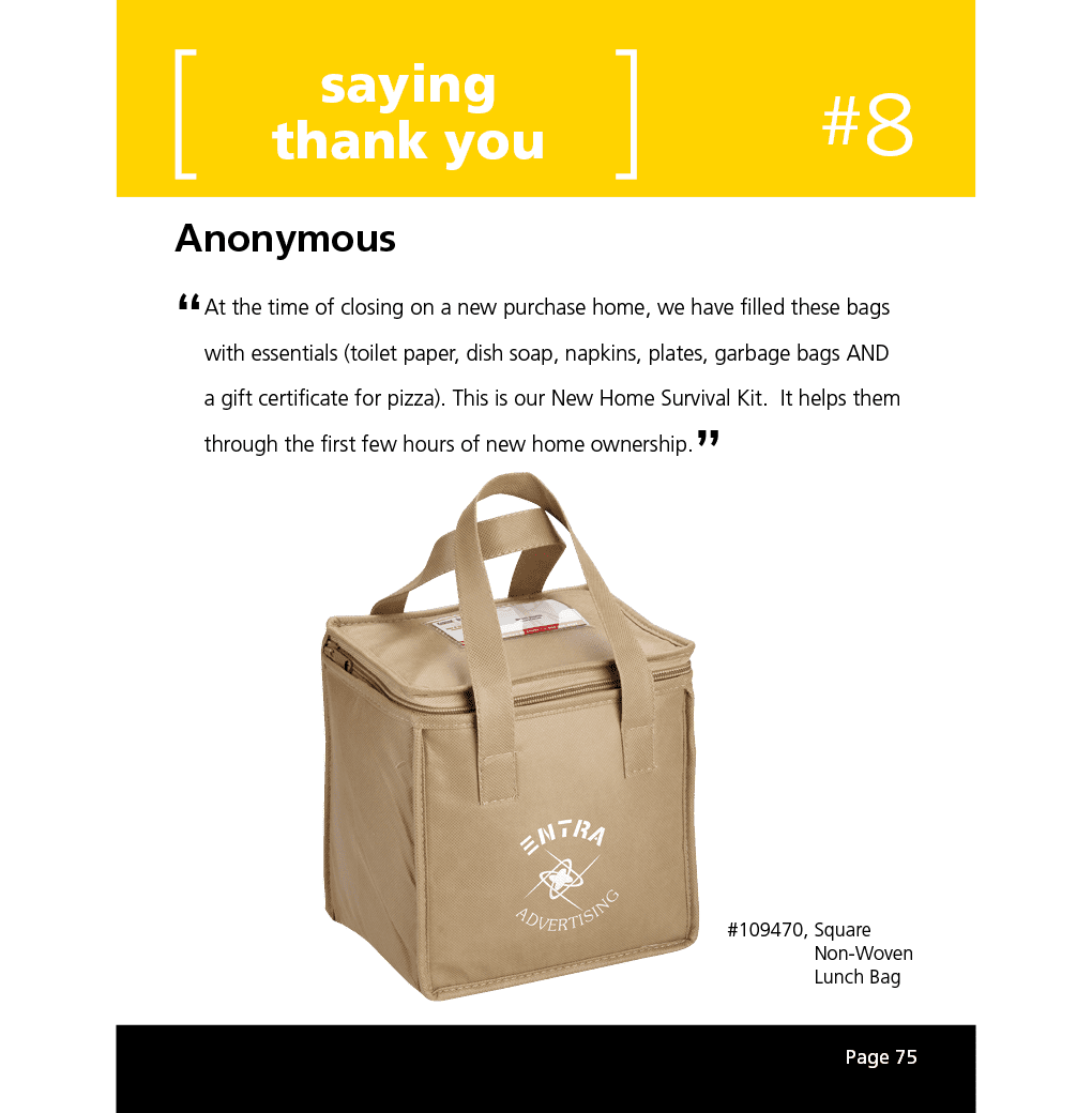Square Non-Woven Lunch Bag