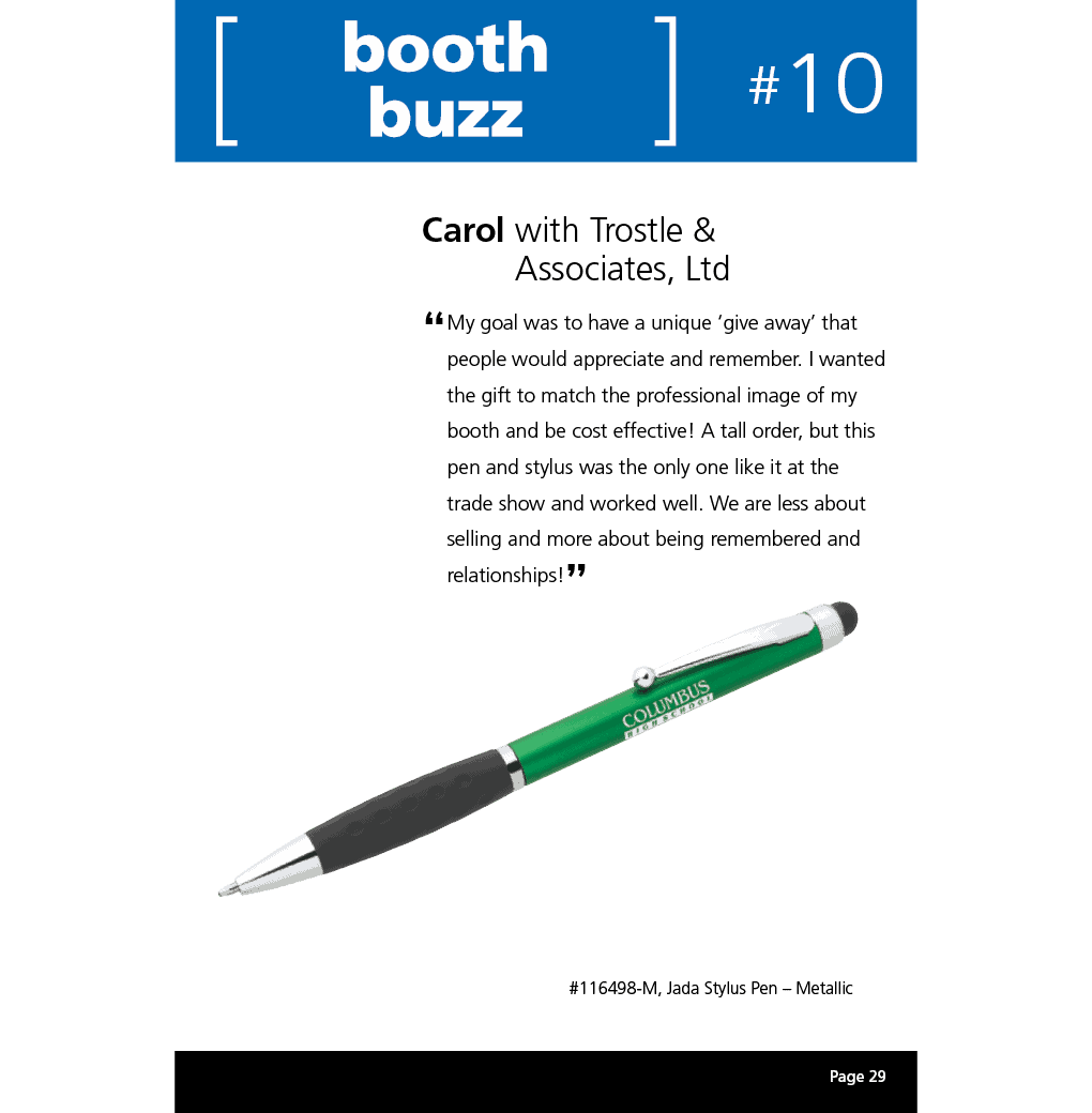 Jada stylus twist pen from 4imprint