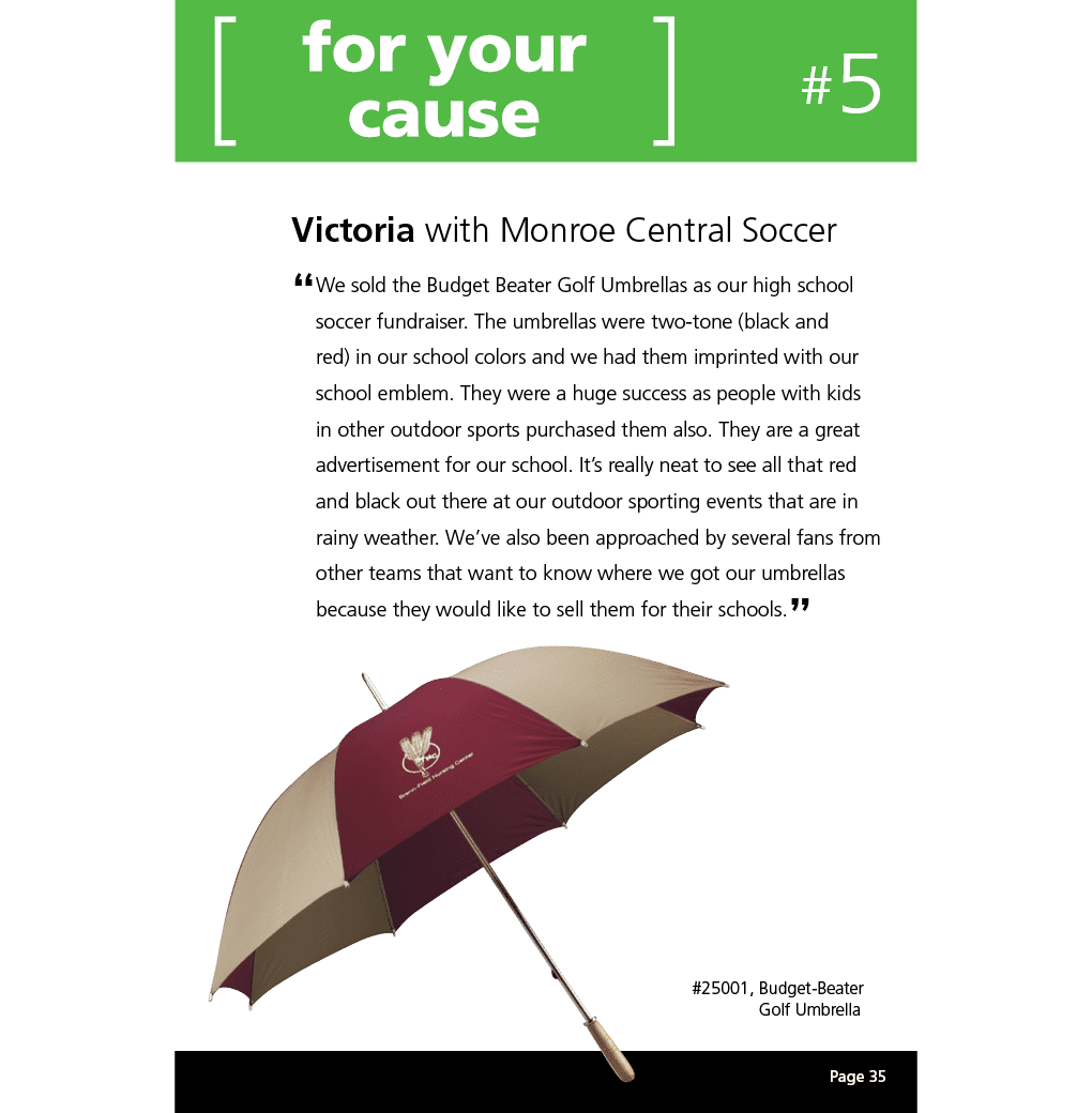 Golf umbrella from 4imprint
