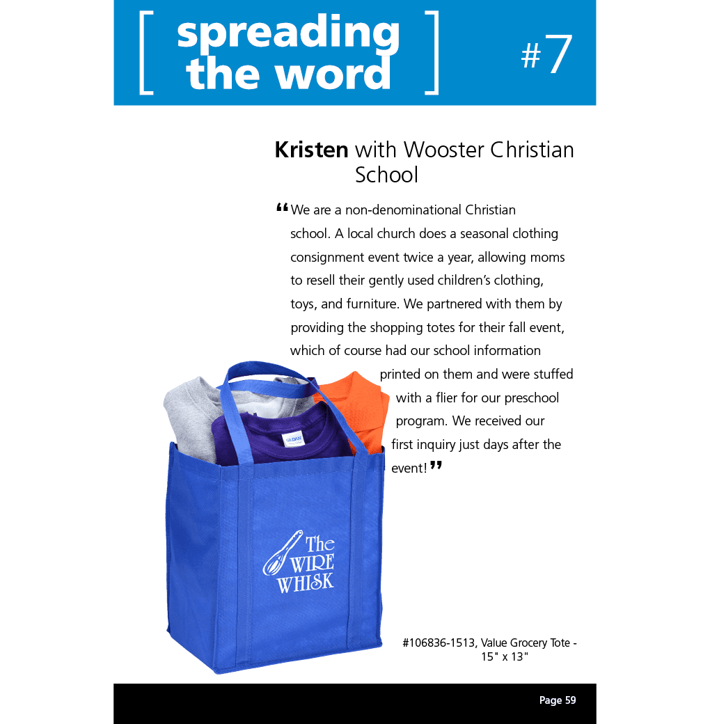 Value grocery tote from 4imprint