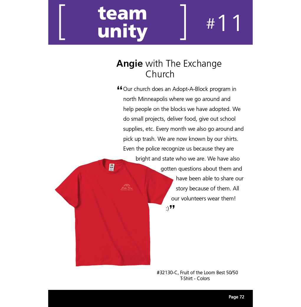 Fruit of the loom t-shirt from 4imprint
