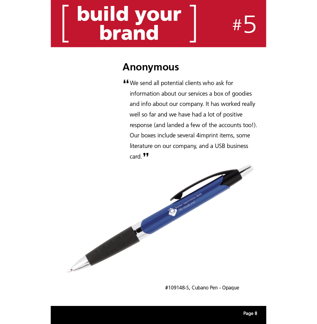 Cubano pen from 4imprint