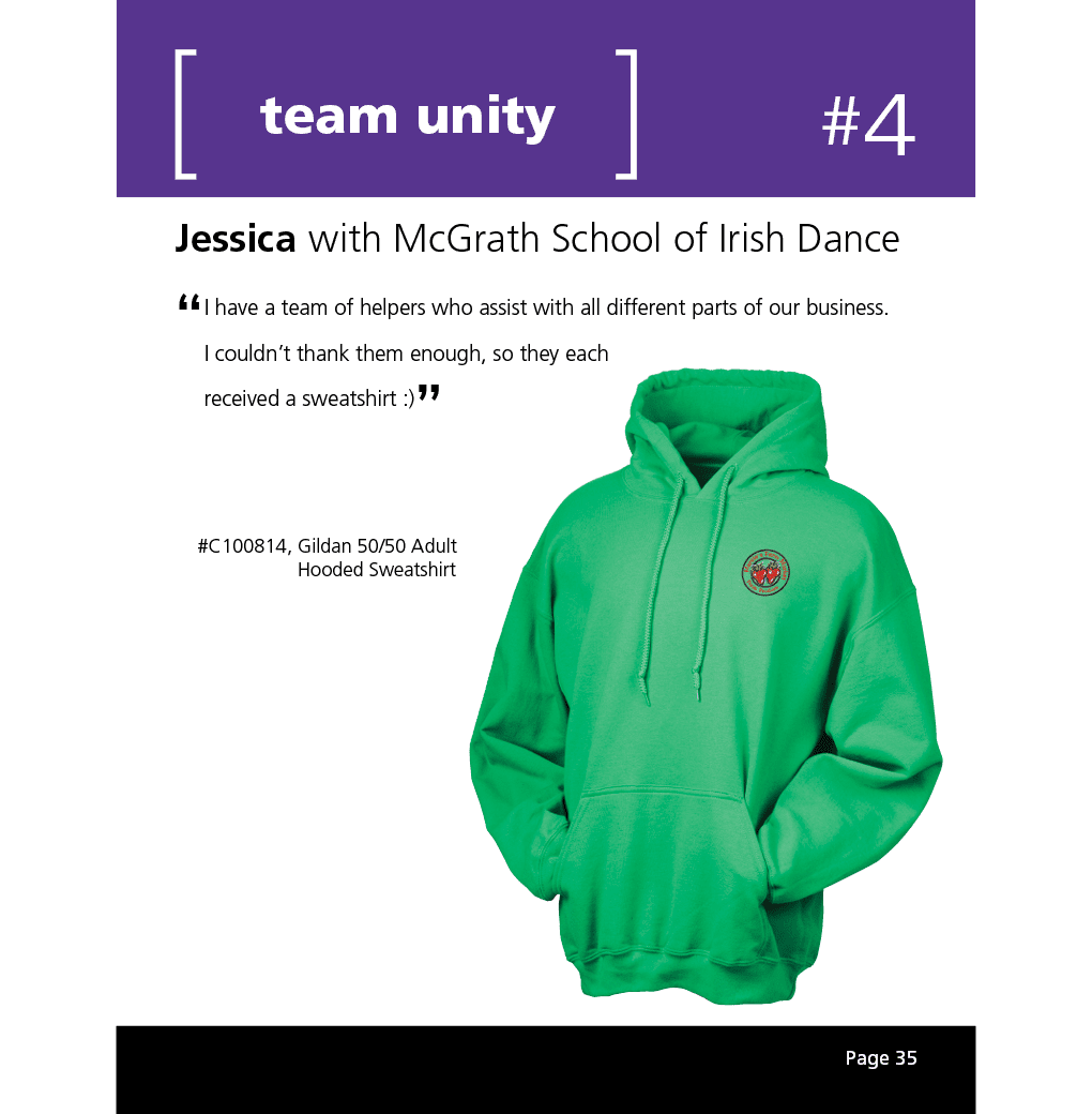 I have a team of helpers who assist with all different parts of our business. I couldn’t thank them enough, so they each received a sweatshirt :)