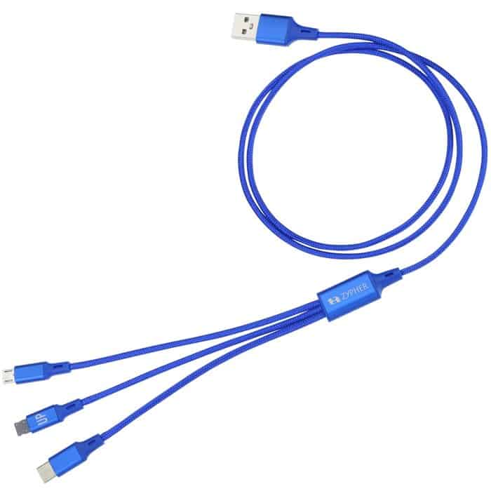 3' Metallic Charging Cable. Custom charging cables from 4imprint.
