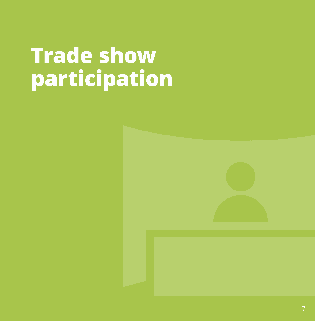 Section Divider Page: Trade Show Participation
