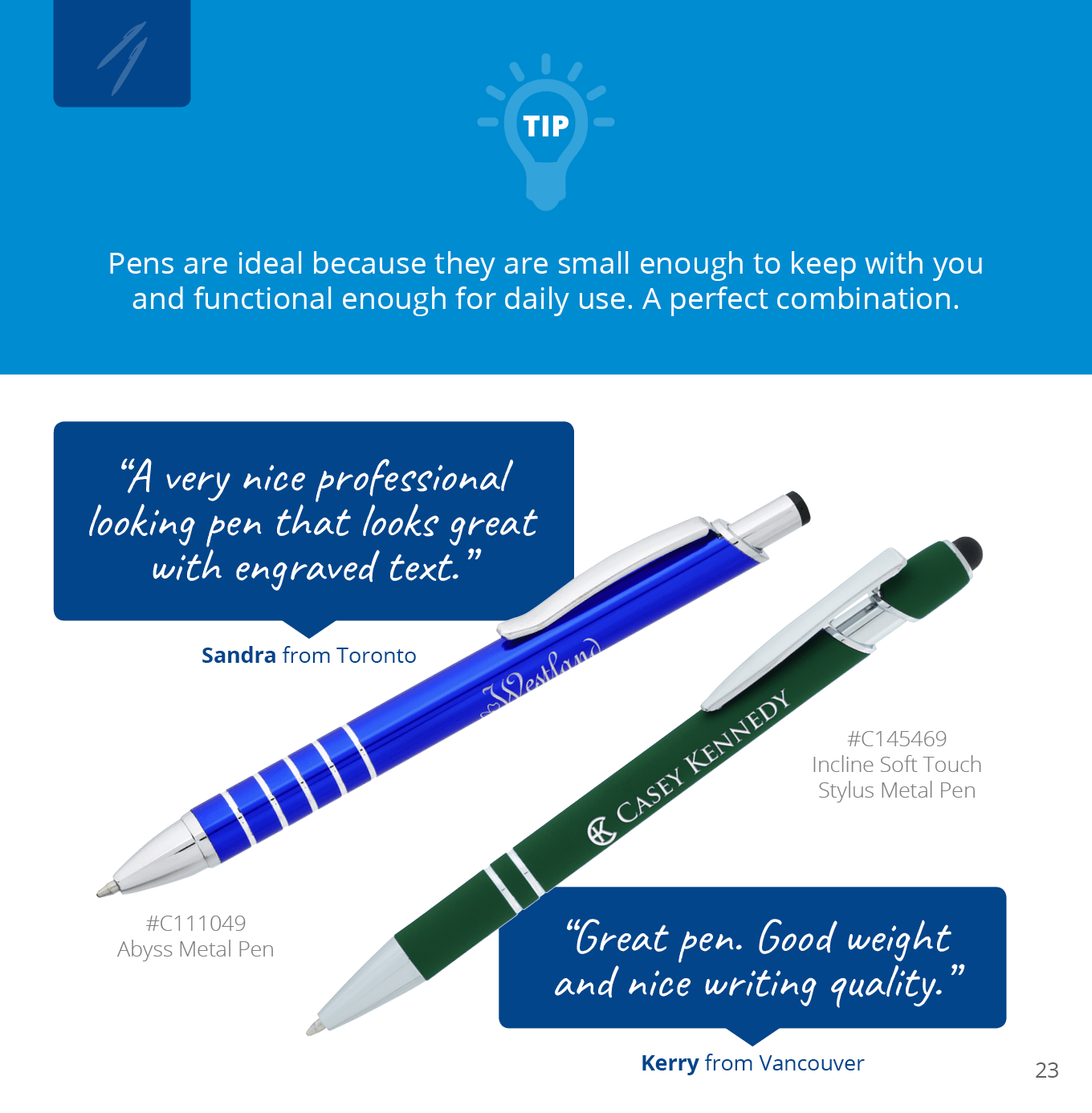 Pens from 4imprint