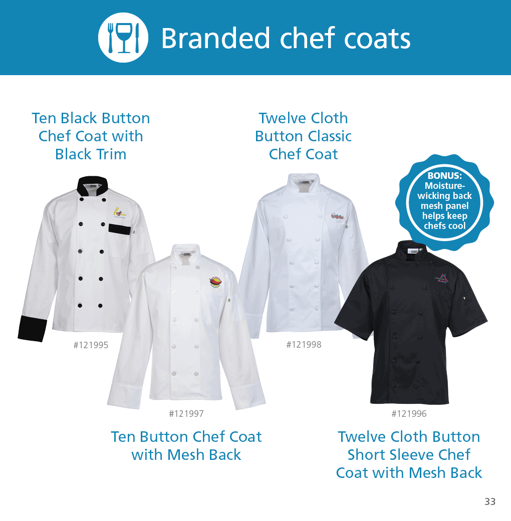 Branded Chef Coats from 4imprint