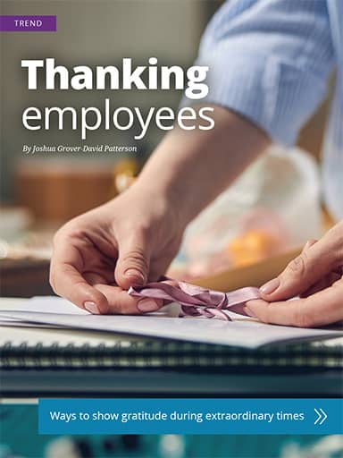 thumbnail of trend: Thanking employees