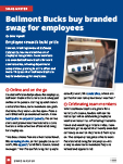 A snapshot of the Swag Master story in the spring issue of amplify magazine.
