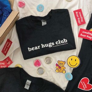 Aiza’s Teddybear Foundation Bear Hugs Club volunteer T-shirts. 