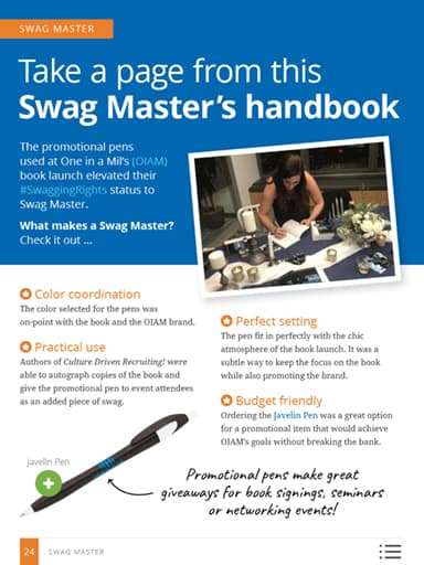 Swag Master thumbnail: Take a page from this swag master's handbook