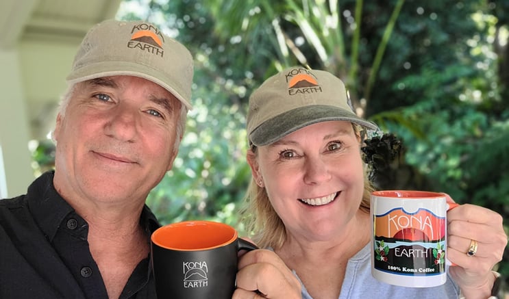 Owners of Kona Earth Coffee