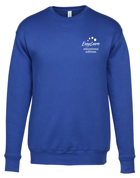 Blue branded crewneck sweatshirt
