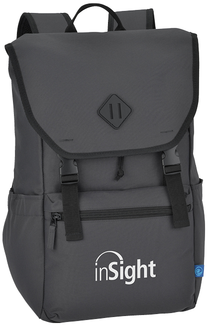 Laptop Rucksack Backpack with company logo imprinted on front