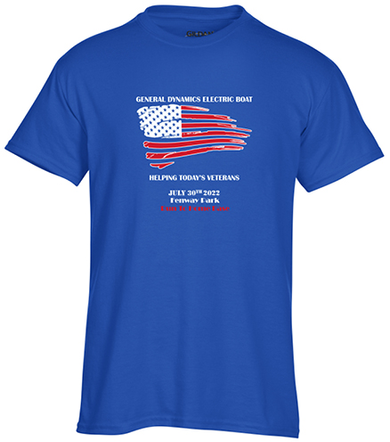 Team t-shirt for Run to Home Base veteran's fundraising event