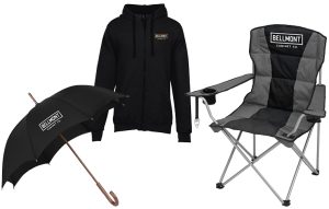Umbrella, sweatshirt and outdoor folding chair
