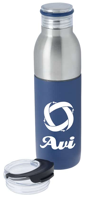 aluminum travel vacuum bottle with imprinted logo