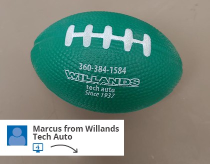 branded stress reliever football