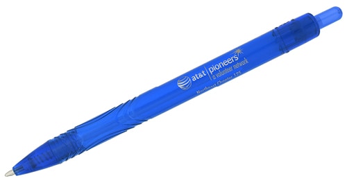 Blue pen with AT&T Pioneers - Northeast Chapter's logo on it