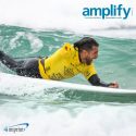 amplify magazine cover image of man surfing
