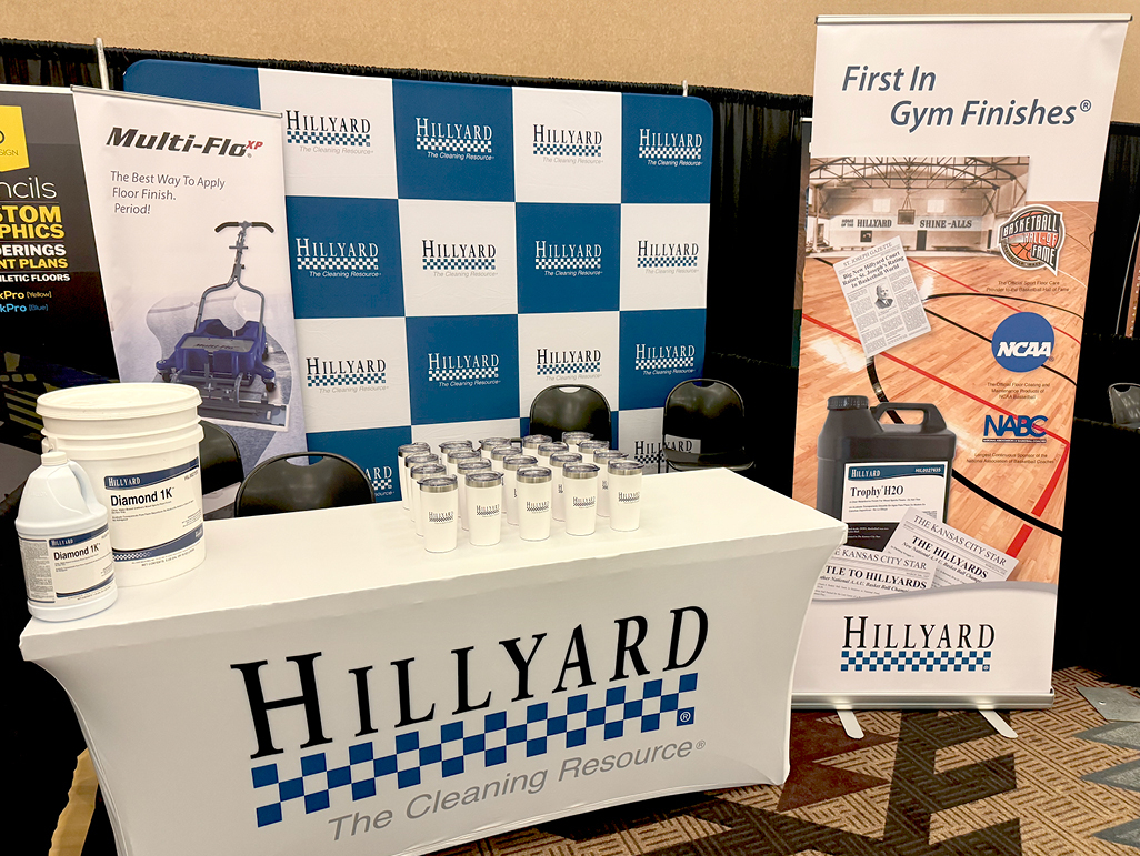 Hillyard's trade show booth