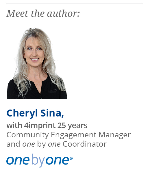 Author Cheryl Sina 4imprint Community Engagement Manager