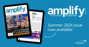 two tablets displaying pages from amplify magazine - summer 204 issue now available