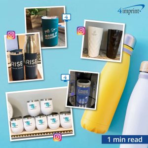 Collage of promotional travel drinkware. 1 min. read time.